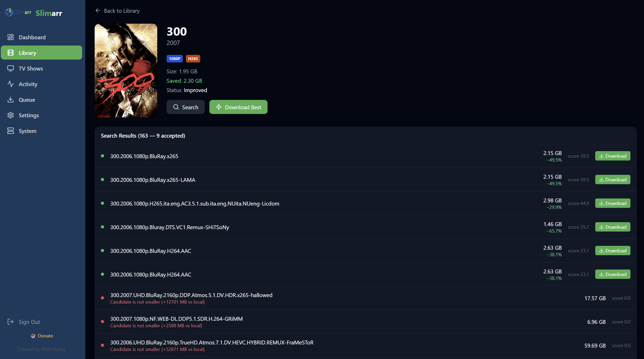 Slimarr movie details